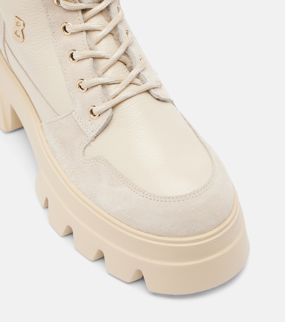 Sapporo suede and leather combat boots | Bogner