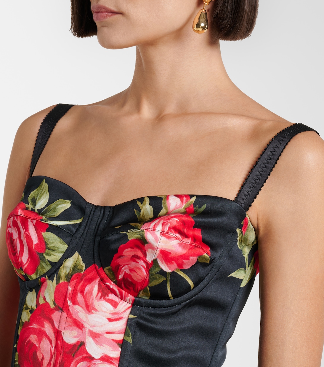 فستان قصير بورود | Dolce&Gabbana