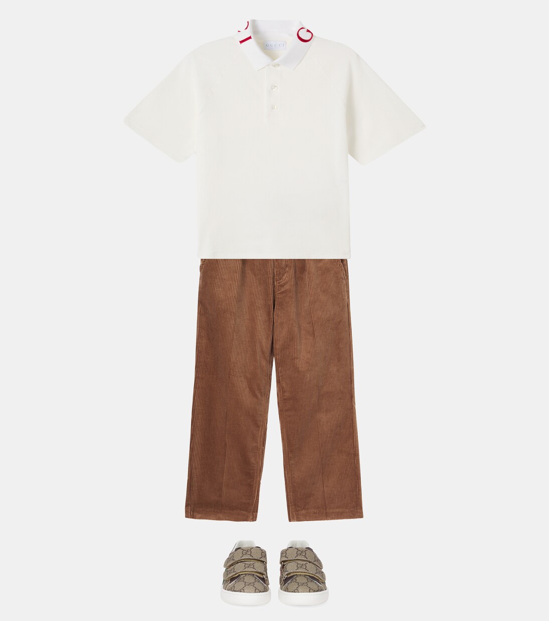 Cotton-blend piqué polo shirt | Gucci Kids