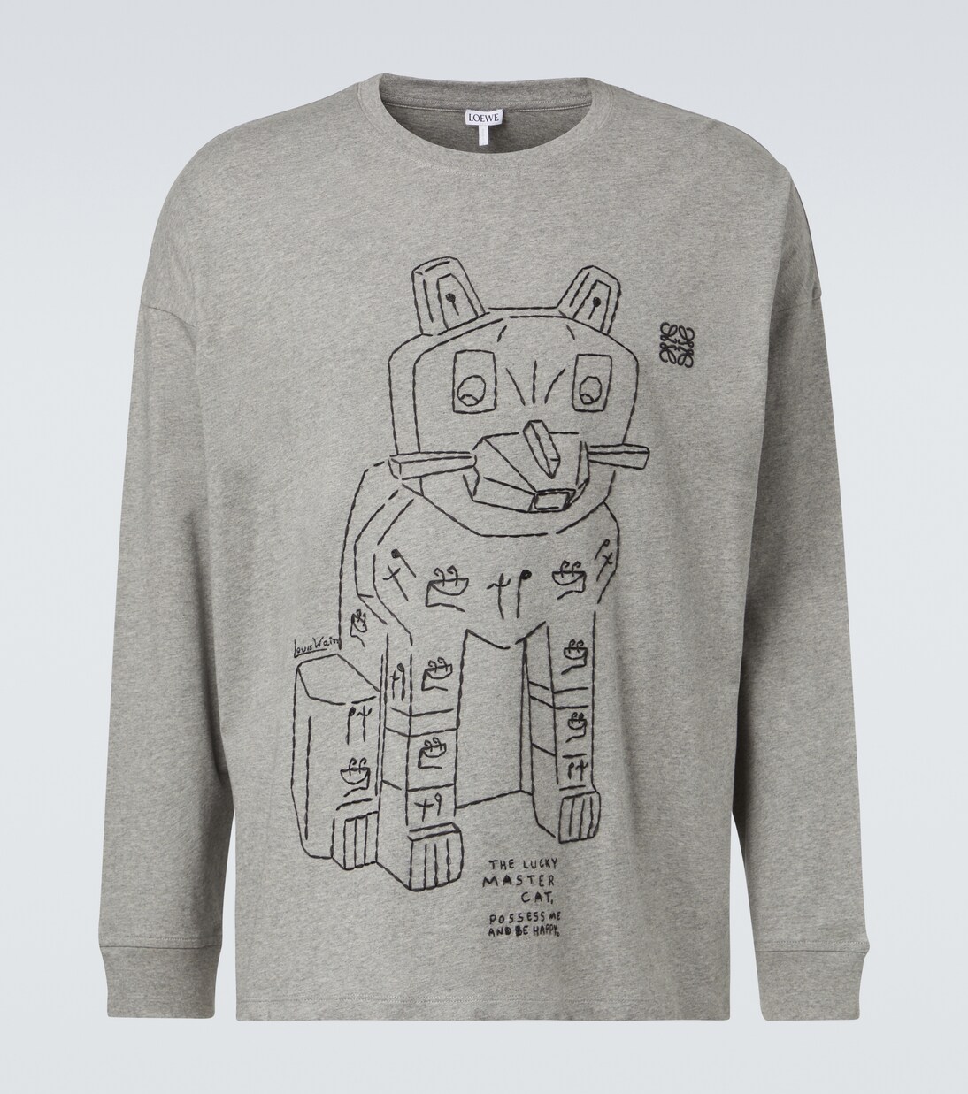 X Louis Wain Longsleeve aus Baumwoll-Jersey | Loewe