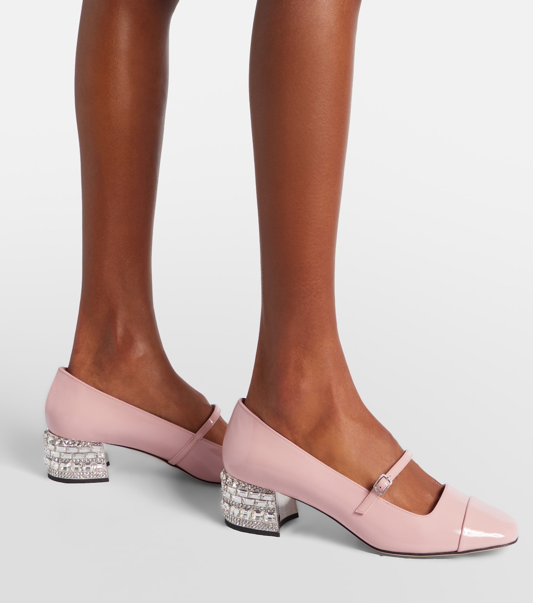 Elisa 45 embellished patent leather pumps | Jimmy Choo