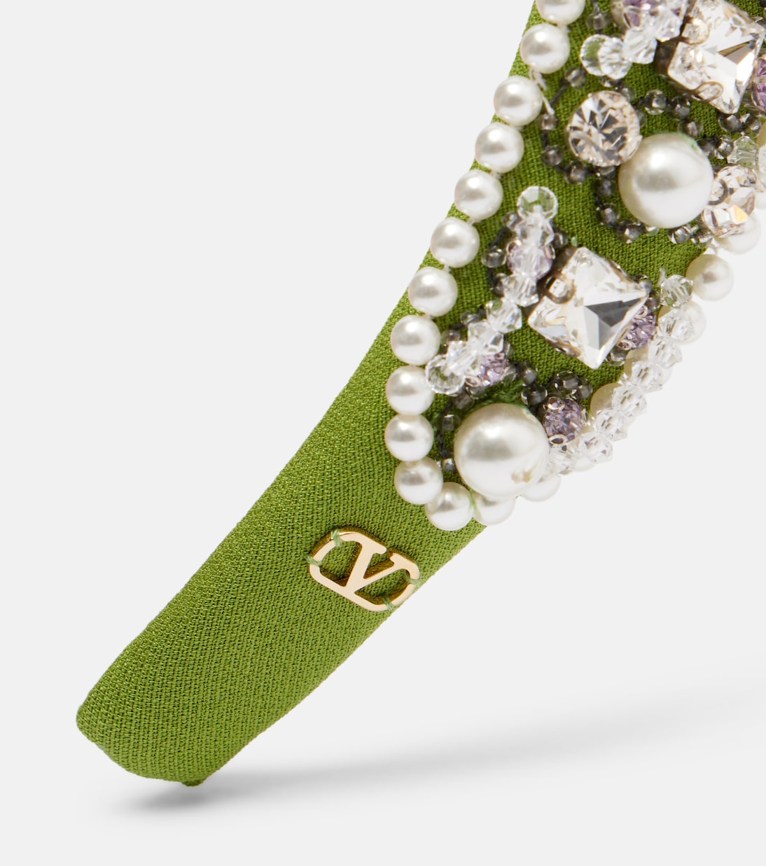 Embellished wool and silk headband | Valentino