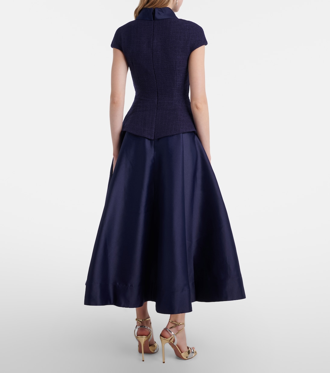 Midikleid aus Bouclé | Self-Portrait