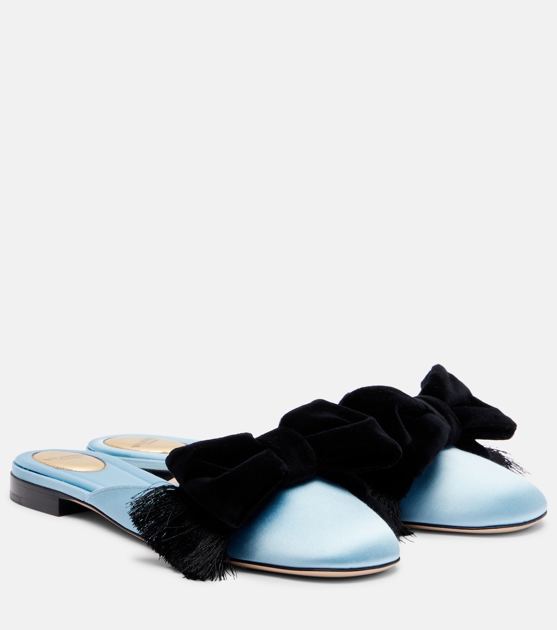 Reinette bow-detail satin mules | Valentino Garavani