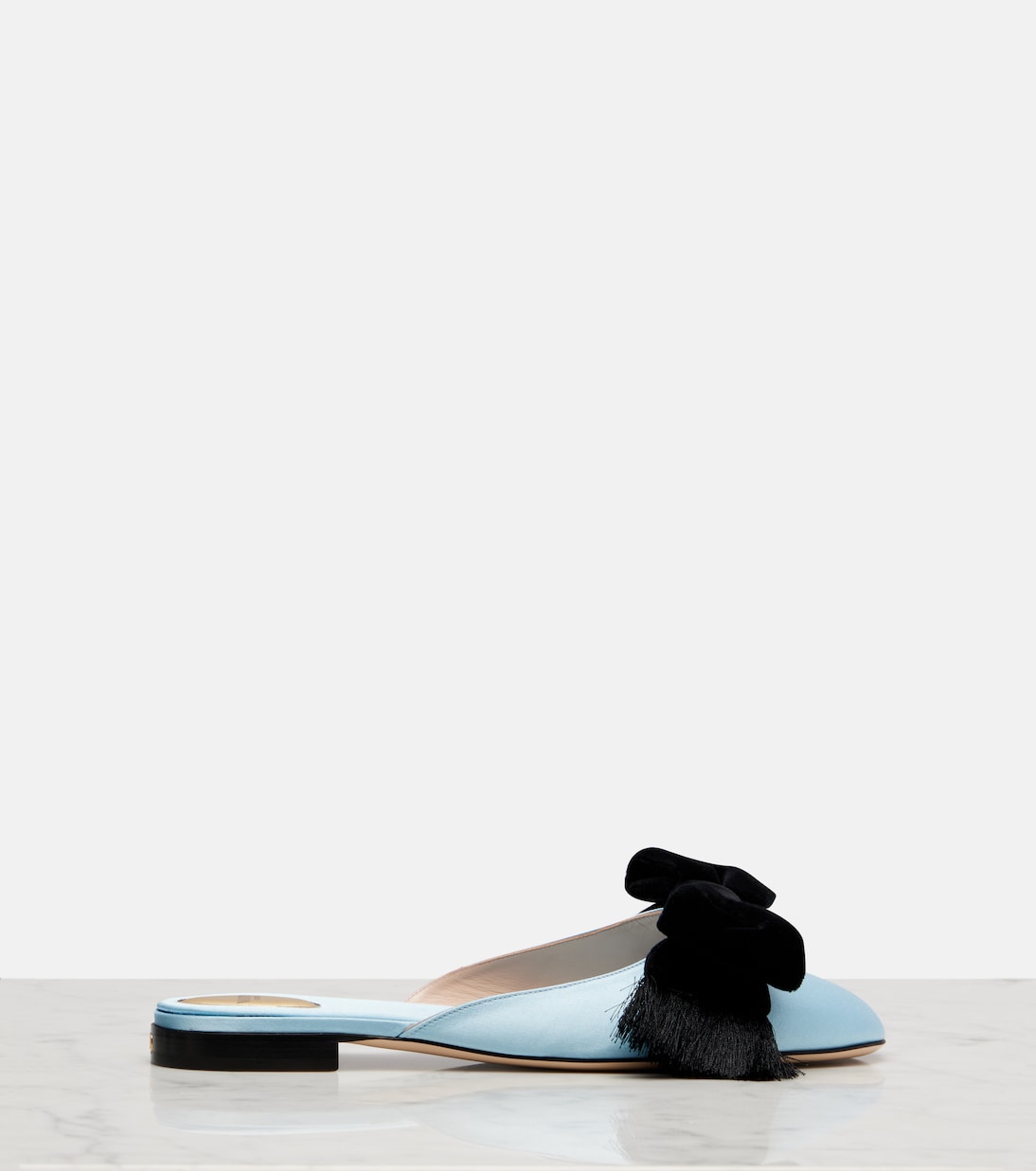 Reinette bow-detail satin mules | Valentino Garavani