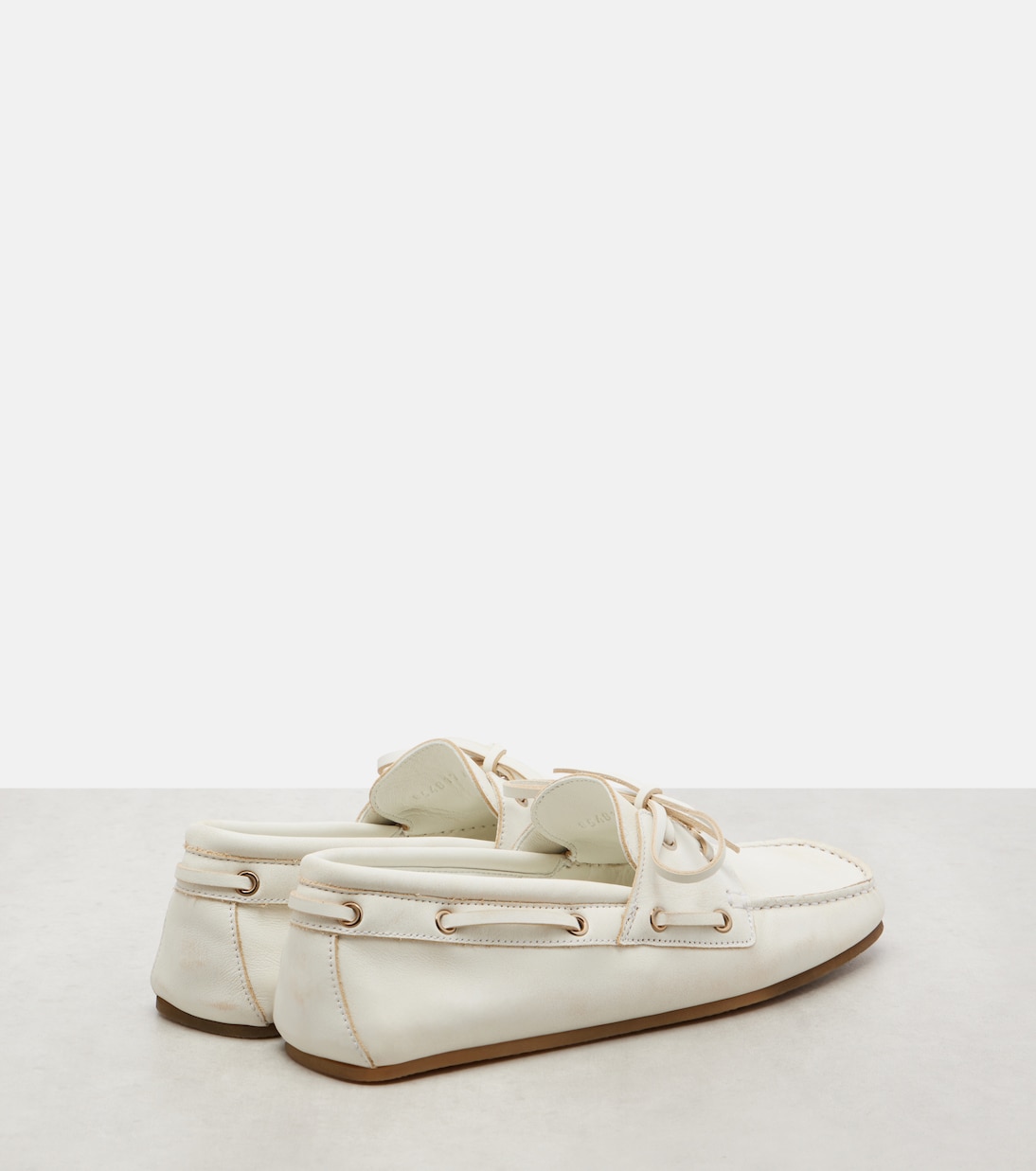 GG leather boat shoes | Gucci
