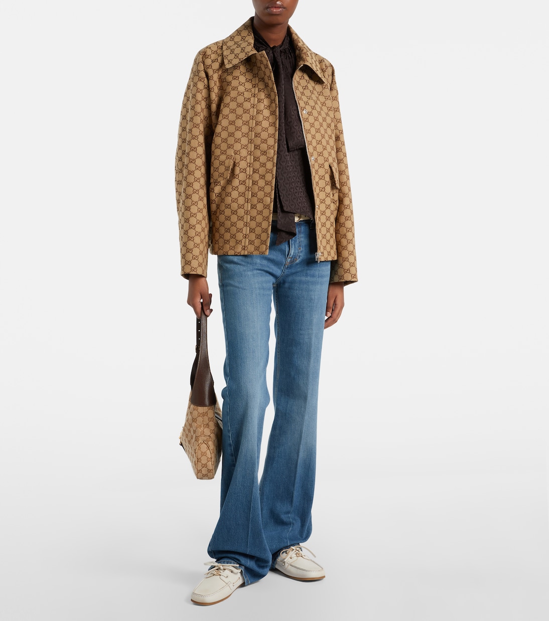 GG leather boat shoes | Gucci