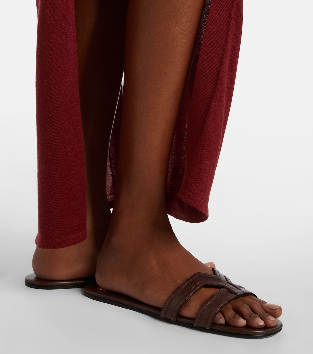 Mabrouka leather sandals | Saint Laurent