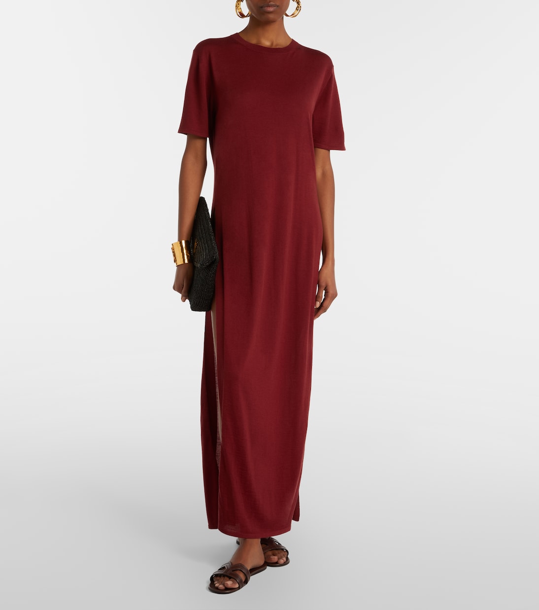 Mabrouka leather sandals | Saint Laurent