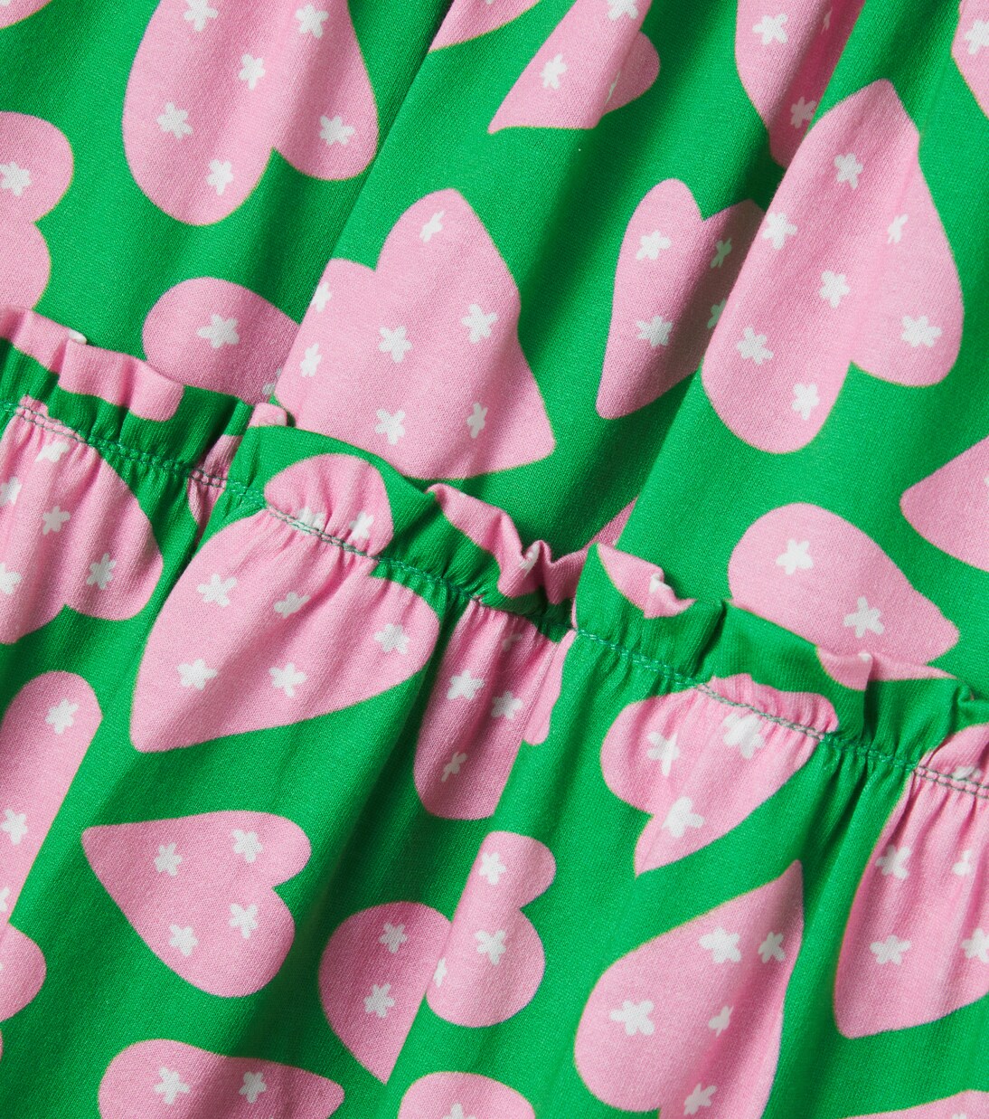 Malha Corazones tiered cotton dress | Fábula