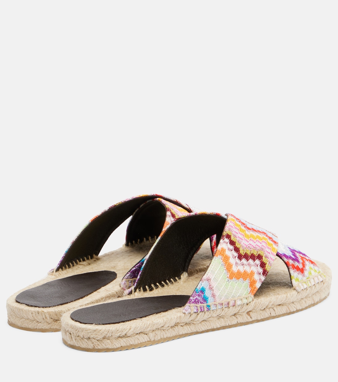 Harlow Zigzag lamé espadrille sandals | Missoni