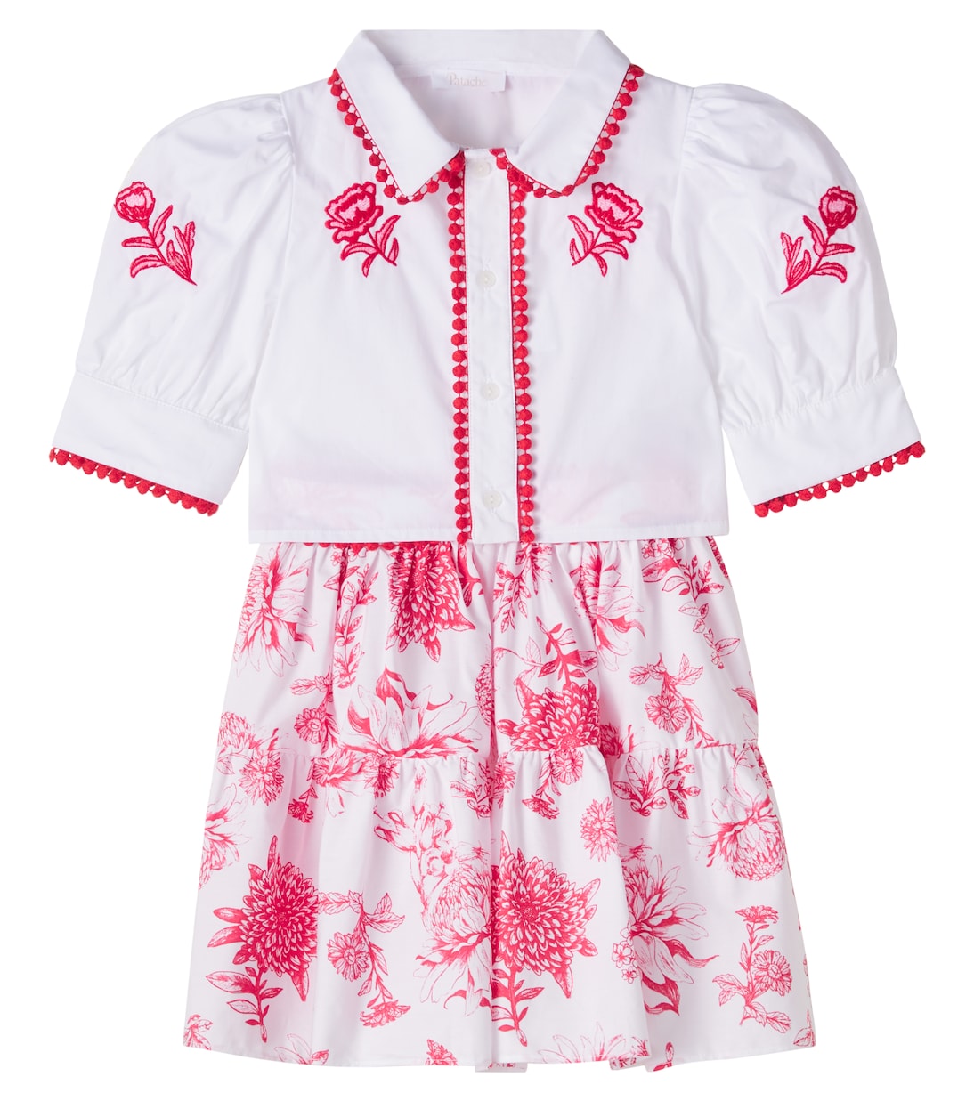 Cotton shirt and skirt set | Patachou