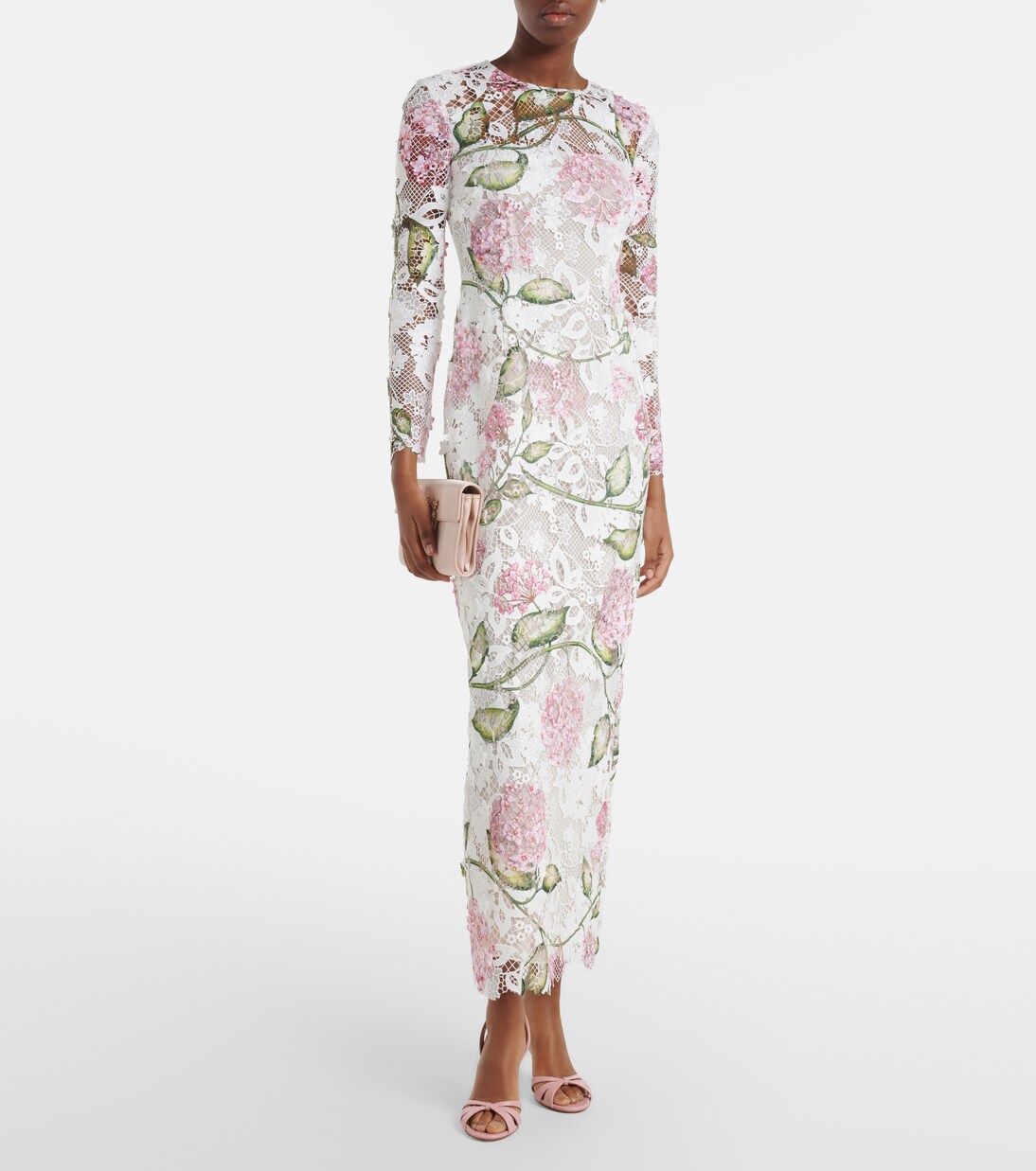 Midikleid aus Spitze | Oscar de la Renta