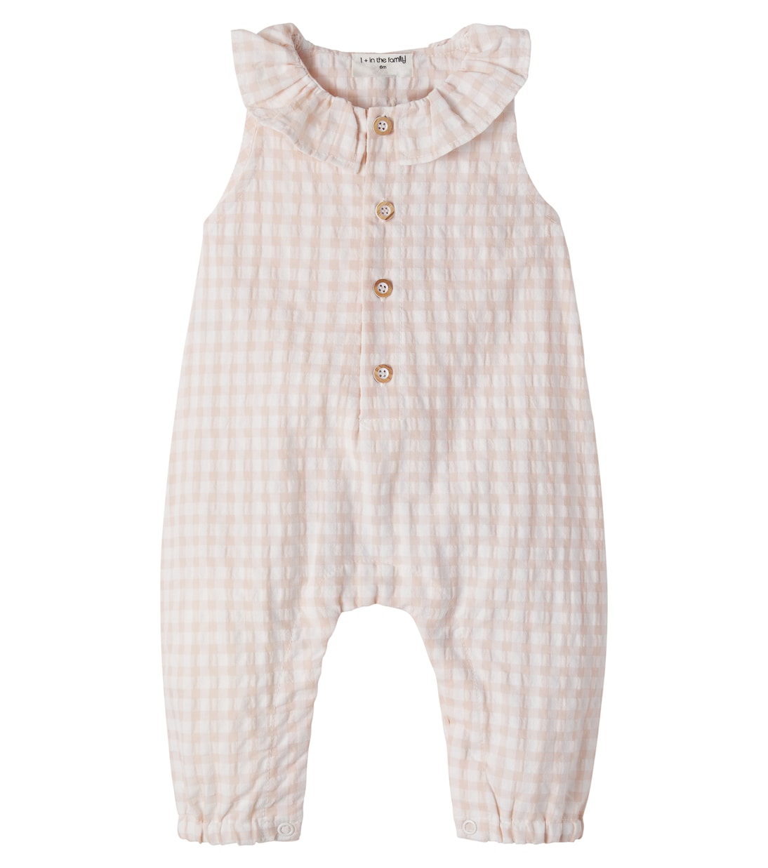 Baby Egina gingham cotton-blend playsuit | 1 + in the Family