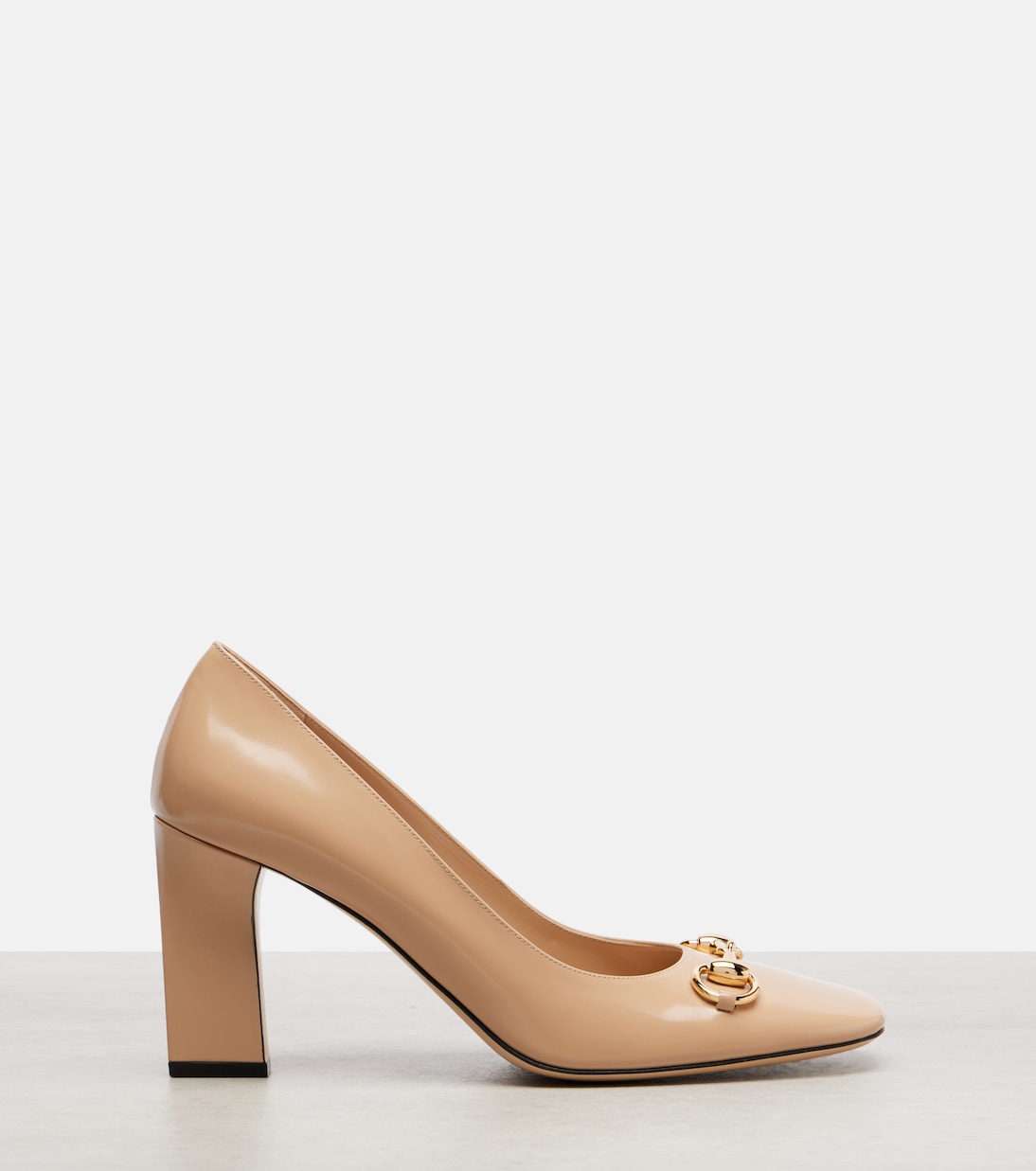 Signora 85 Horsebit leather pumps | Gucci