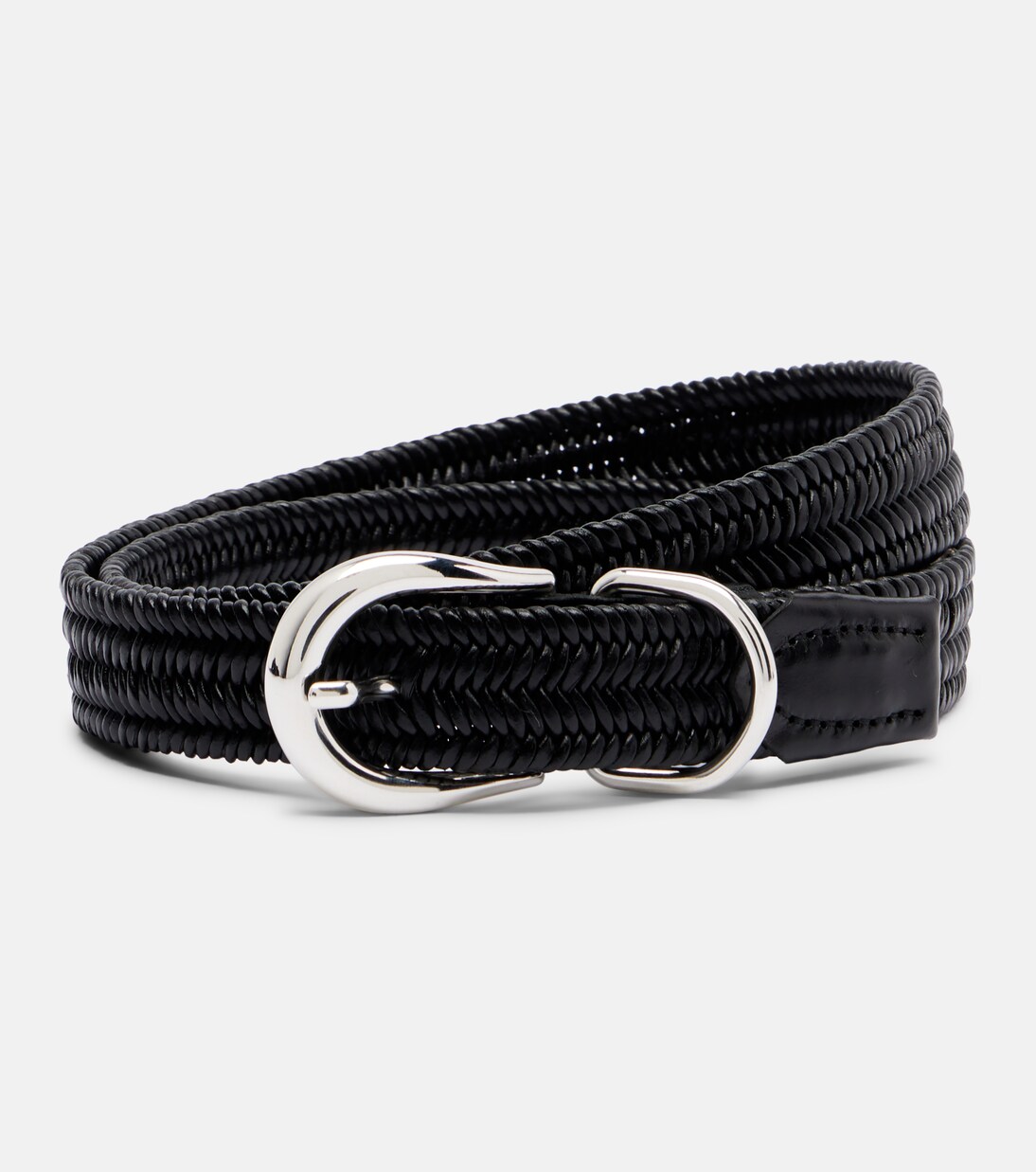 Loom braided leather belt | Déhanche