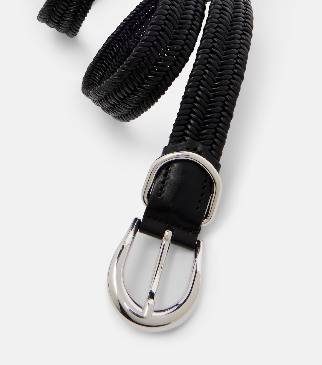 Loom braided leather belt | Déhanche