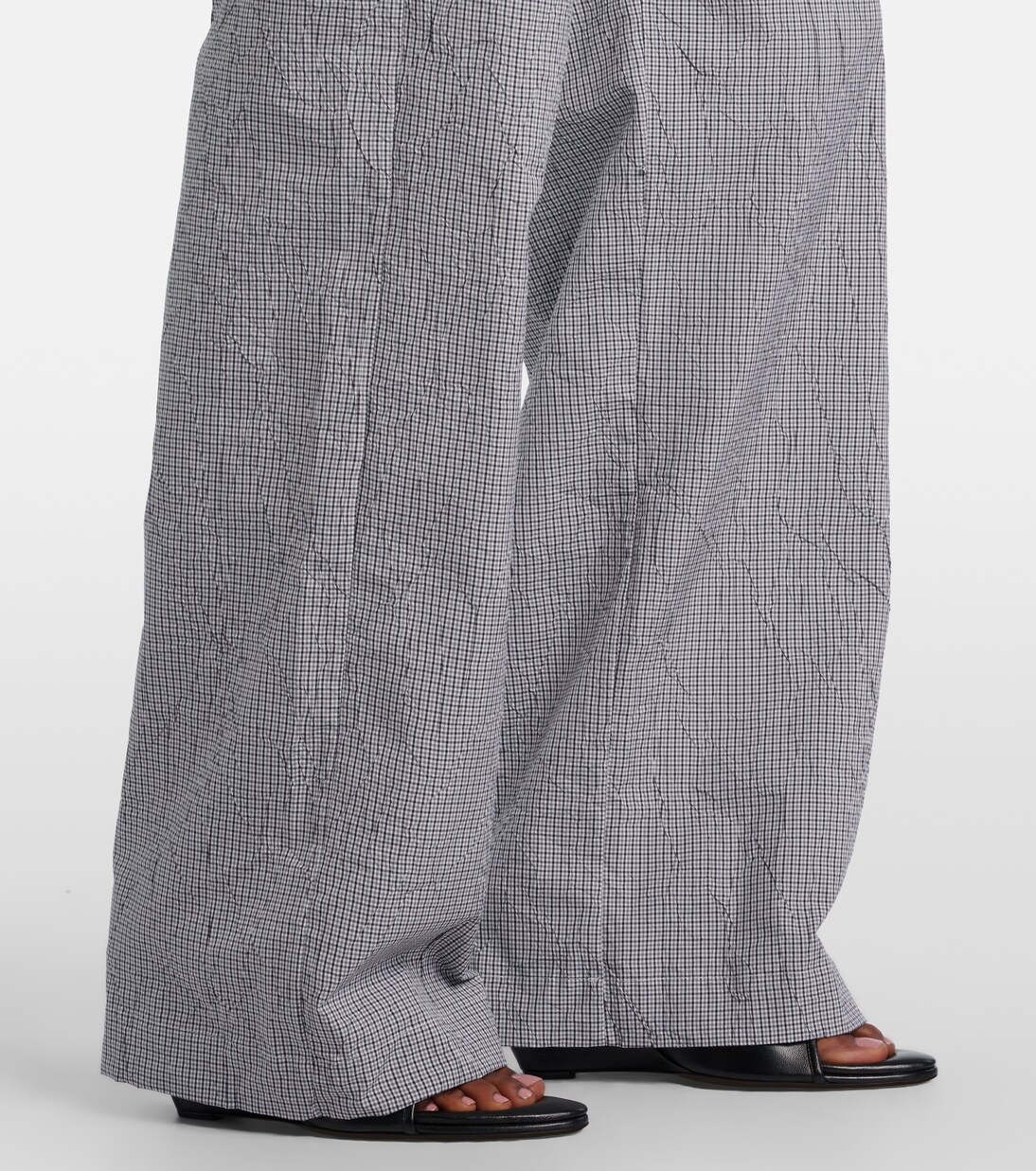 Checked cotton-blend pajama pants | Róhe