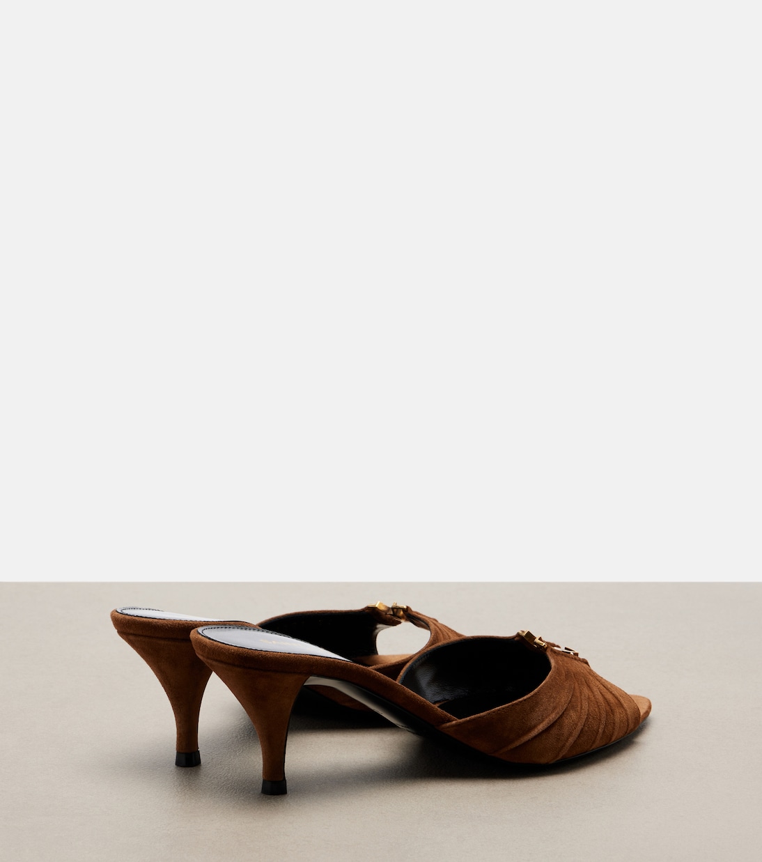 Pantoletten Babylone Cassandre aus Veloursleder | Saint Laurent