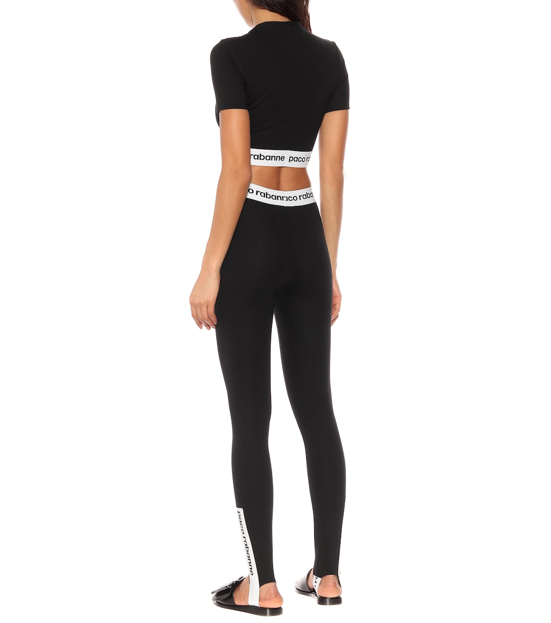 Top cropped in jersey stretch | Rabanne