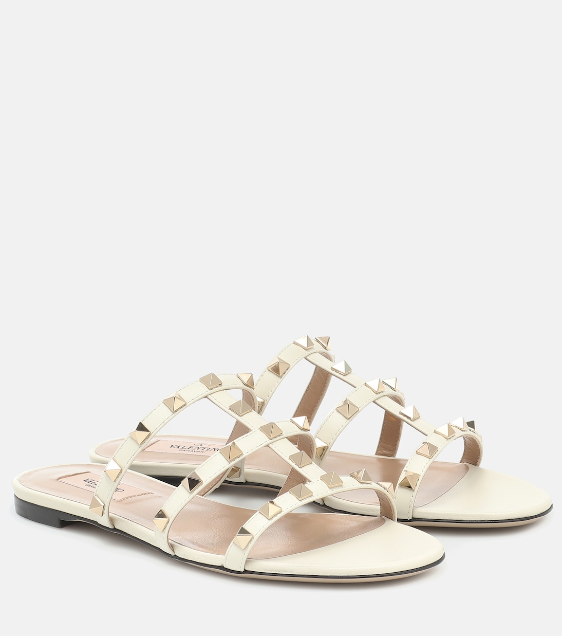 Sandalen Rockstud aus Leder | Valentino Garavani