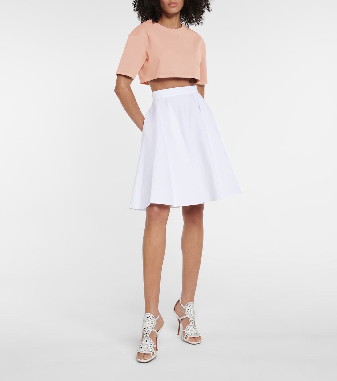 Top cropped in maglia | Alaïa
