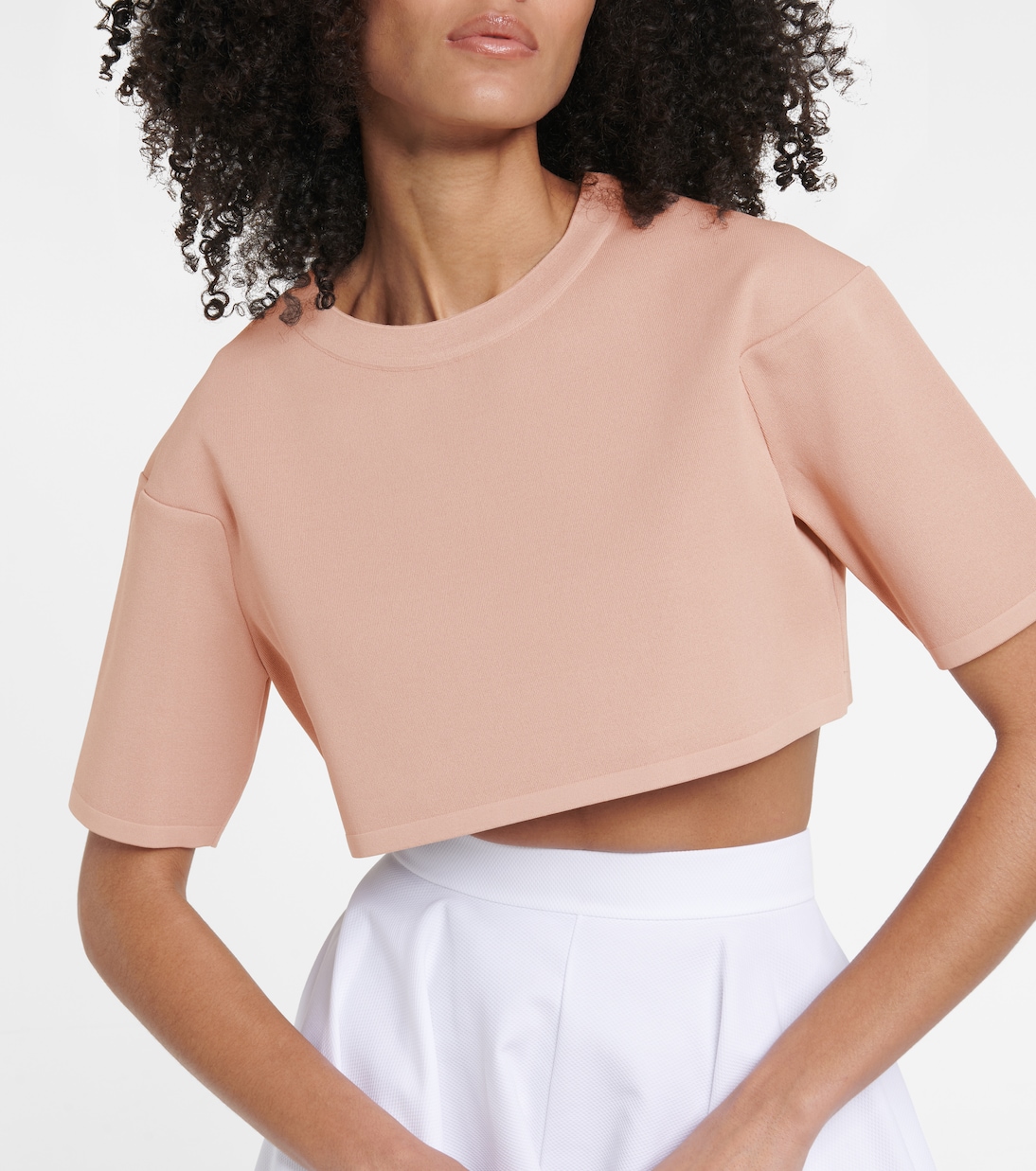 Top cropped in maglia | Alaïa