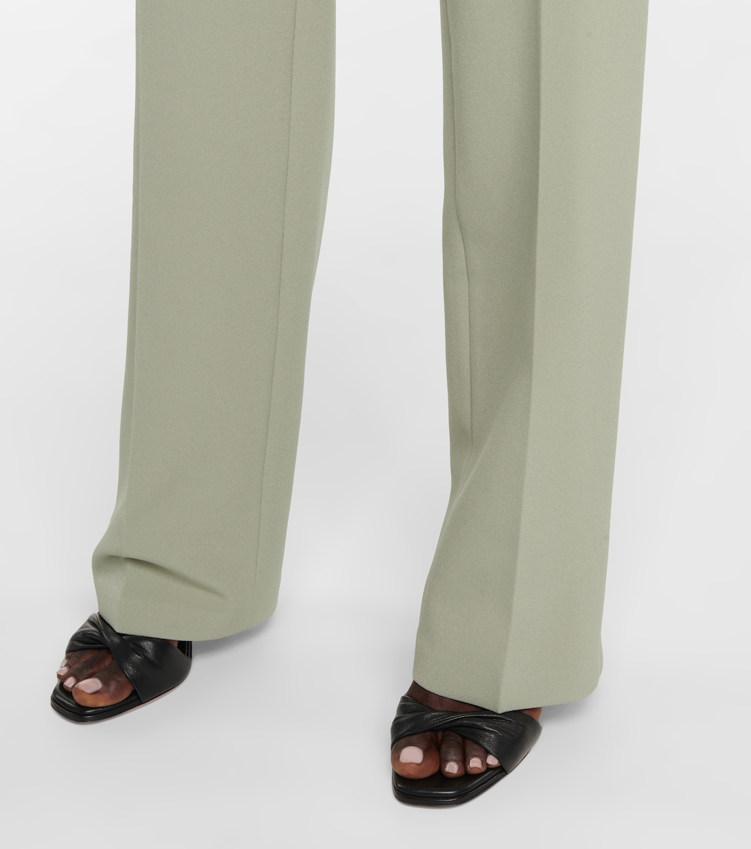 High-Rise Straight Hose Goldie aus Crêpe | Safiyaa