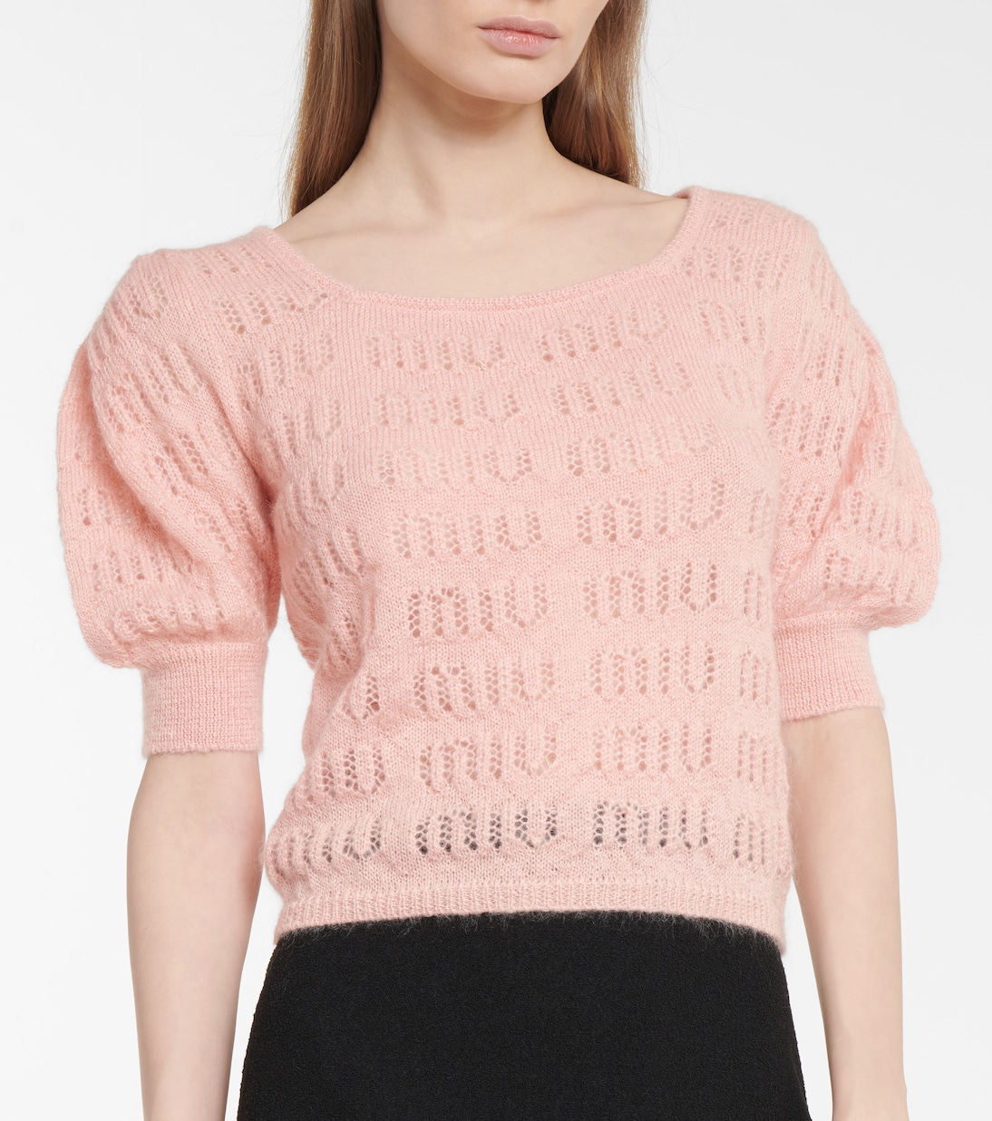 Top in misto mohair | Miu Miu