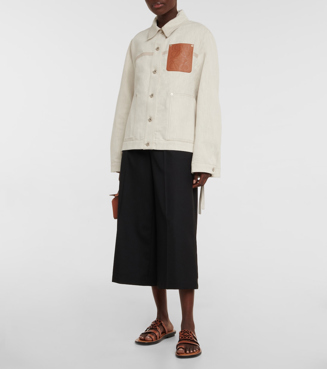 Jacke aus Baumwolle und Leinen | Loewe