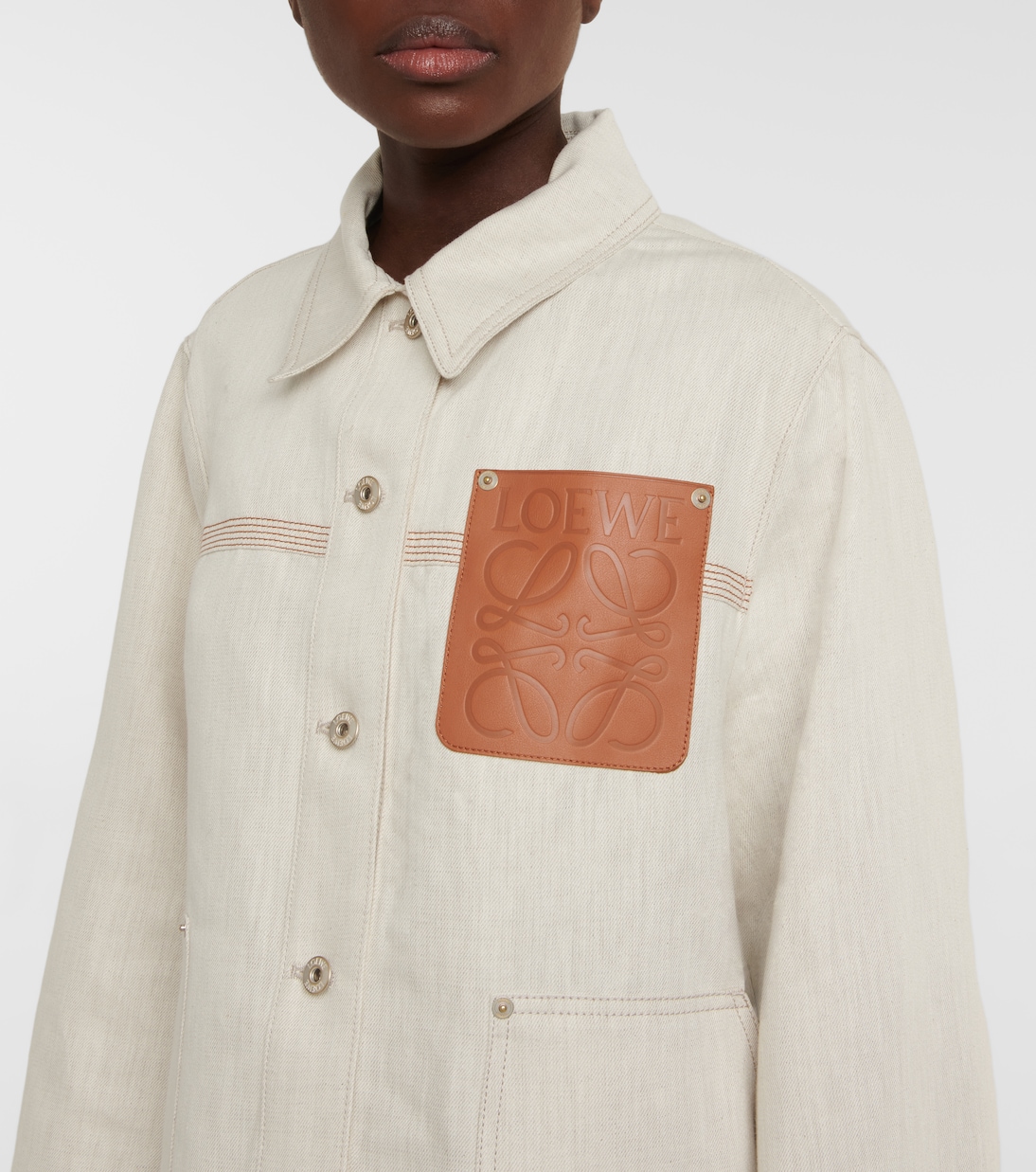 Jacke aus Baumwolle und Leinen | Loewe