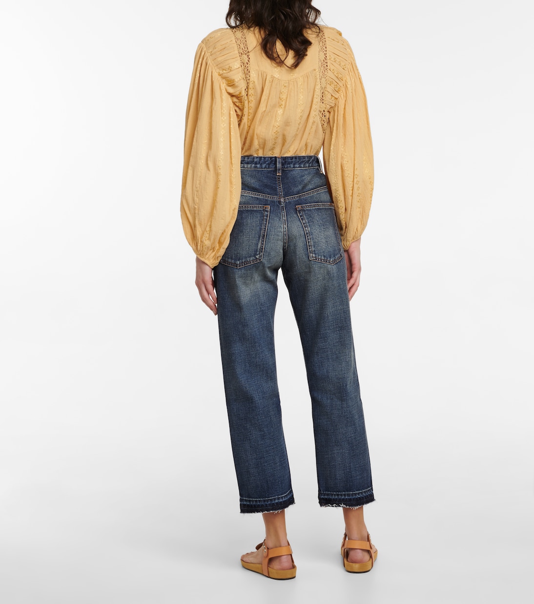 Jeans rectos Belden de tiro alto | Marant Etoile