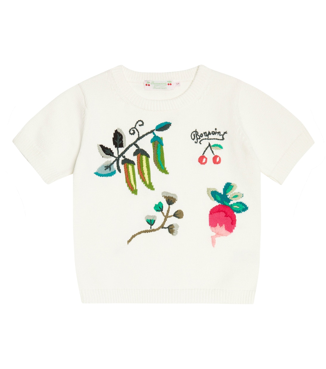Top Akita intarsia en coton | Bonpoint
