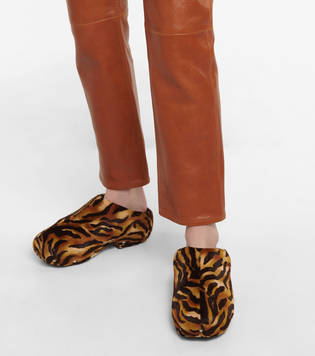 Clogs aus Samt und Leder | Acne Studios