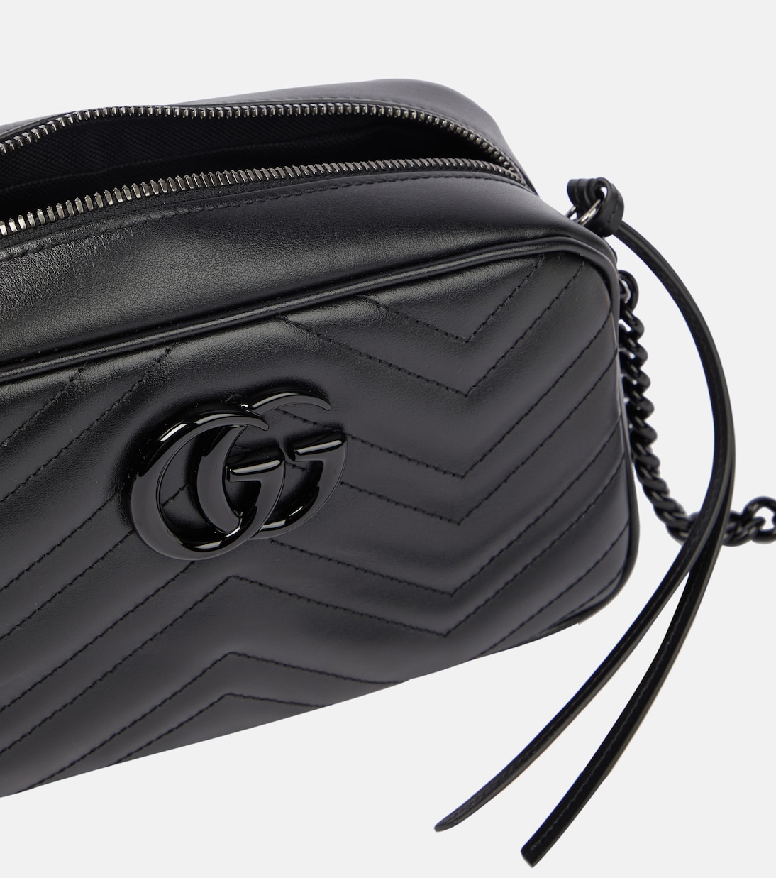 حقيبة كتف من الجلد GG Marmont Small | Gucci