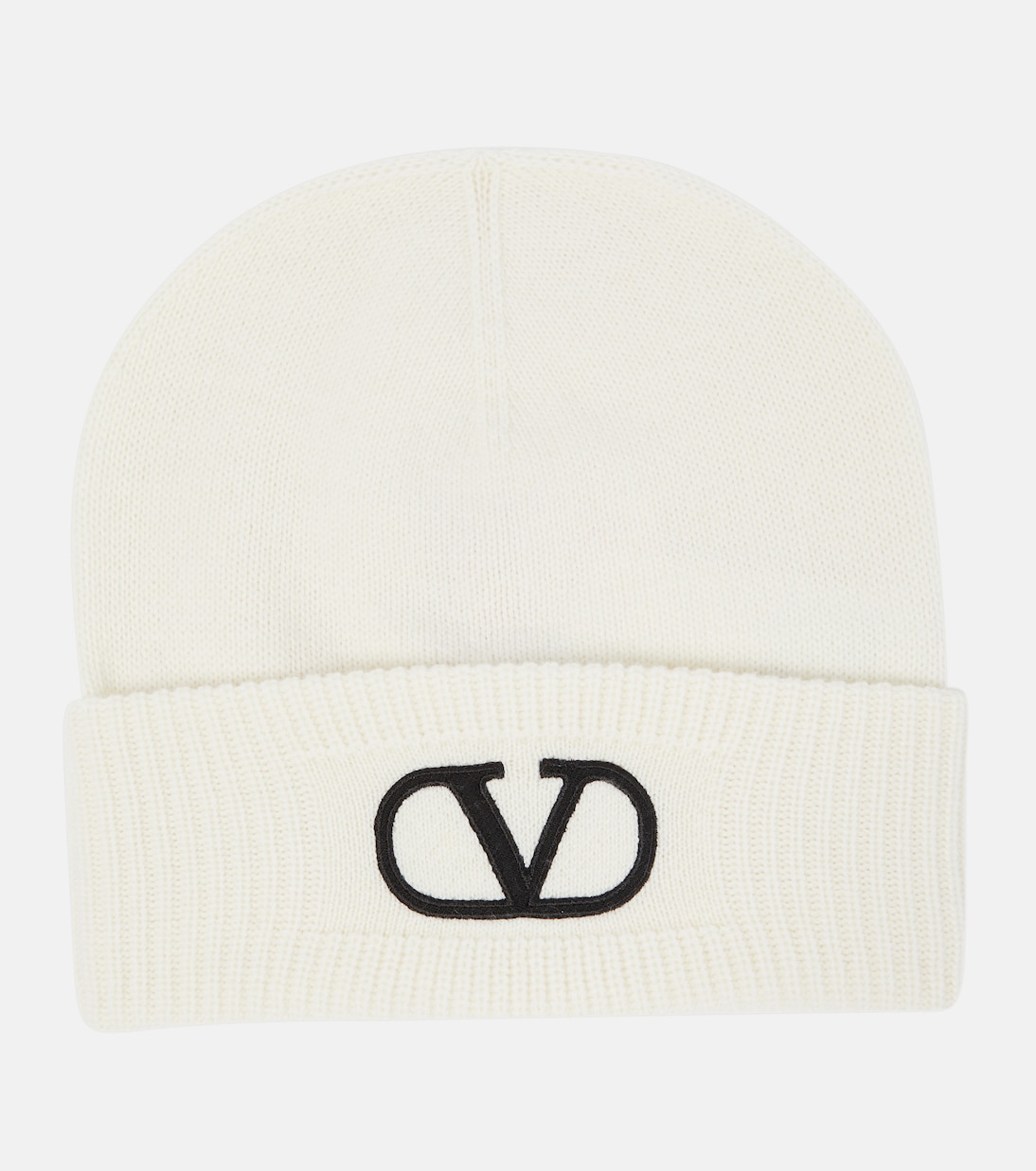 Bestickte Beanie VLogo aus Schurwolle | Valentino