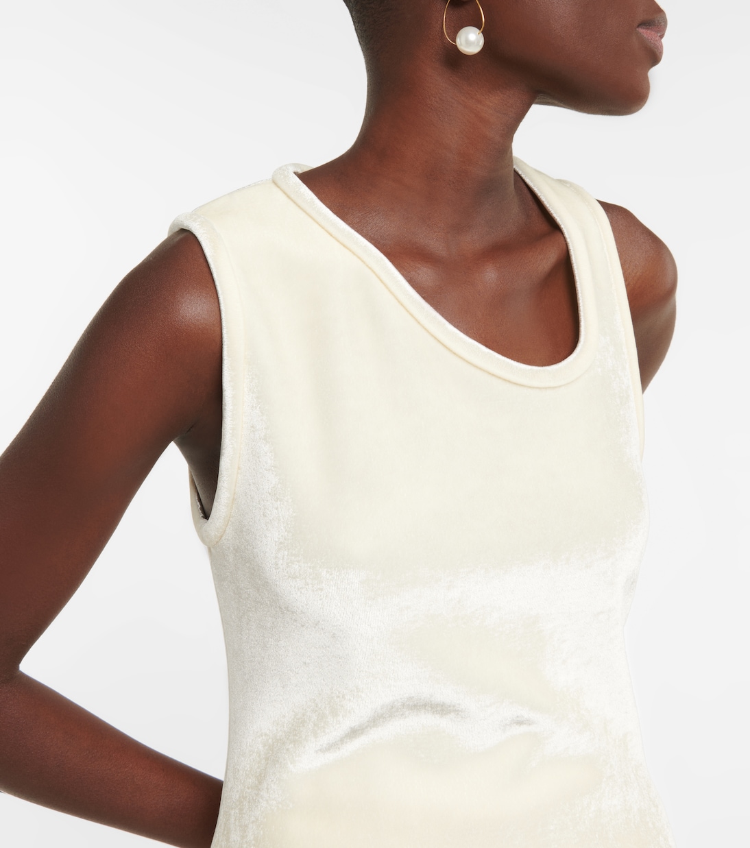 Velvet tank top | Jil Sander