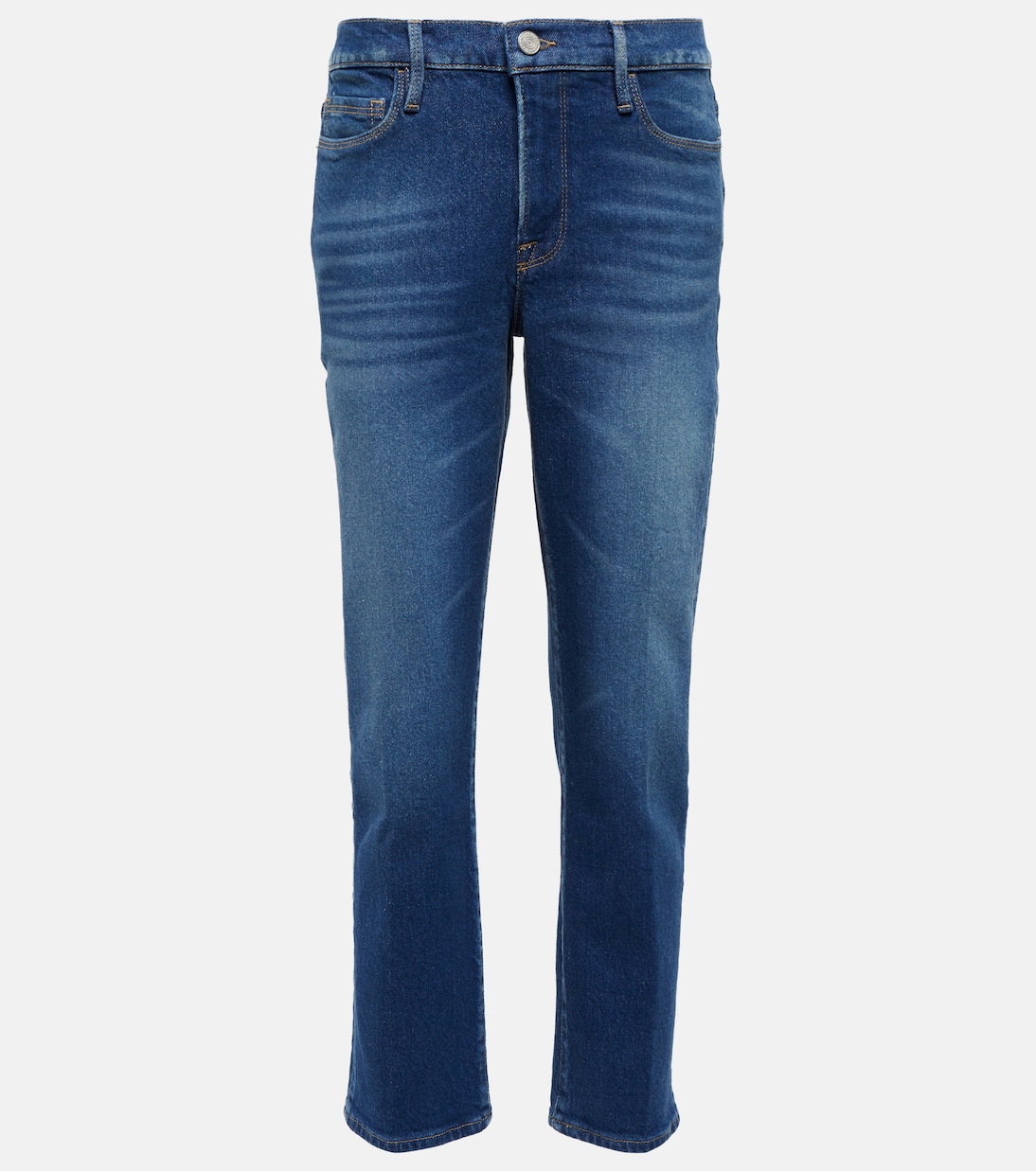 Le Nouveau mid-rise straight jeans | Frame