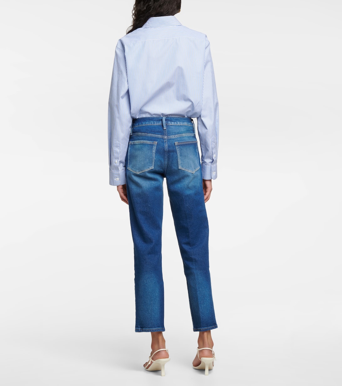 Le Nouveau mid-rise straight jeans | Frame