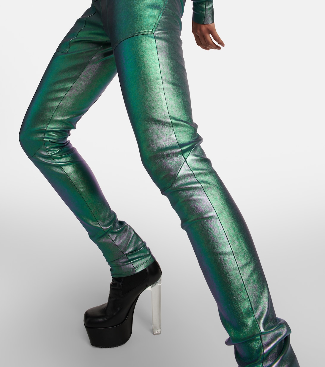 Pantalon en cuir et coton | Rick Owens