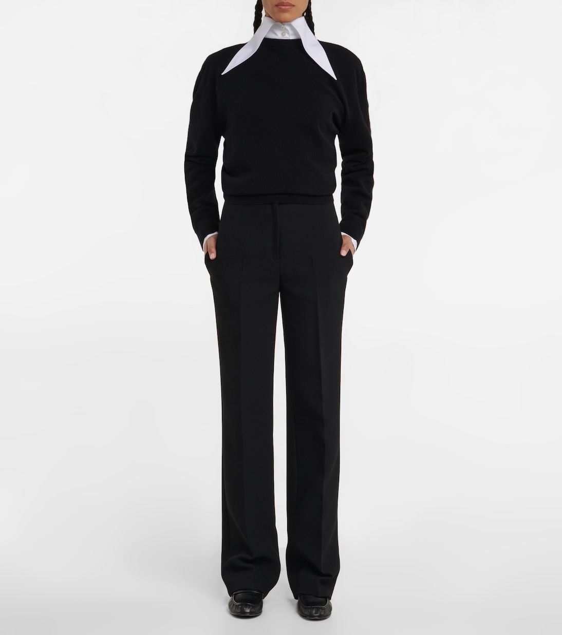 Pantaloni Elia in lana vergine | The Row