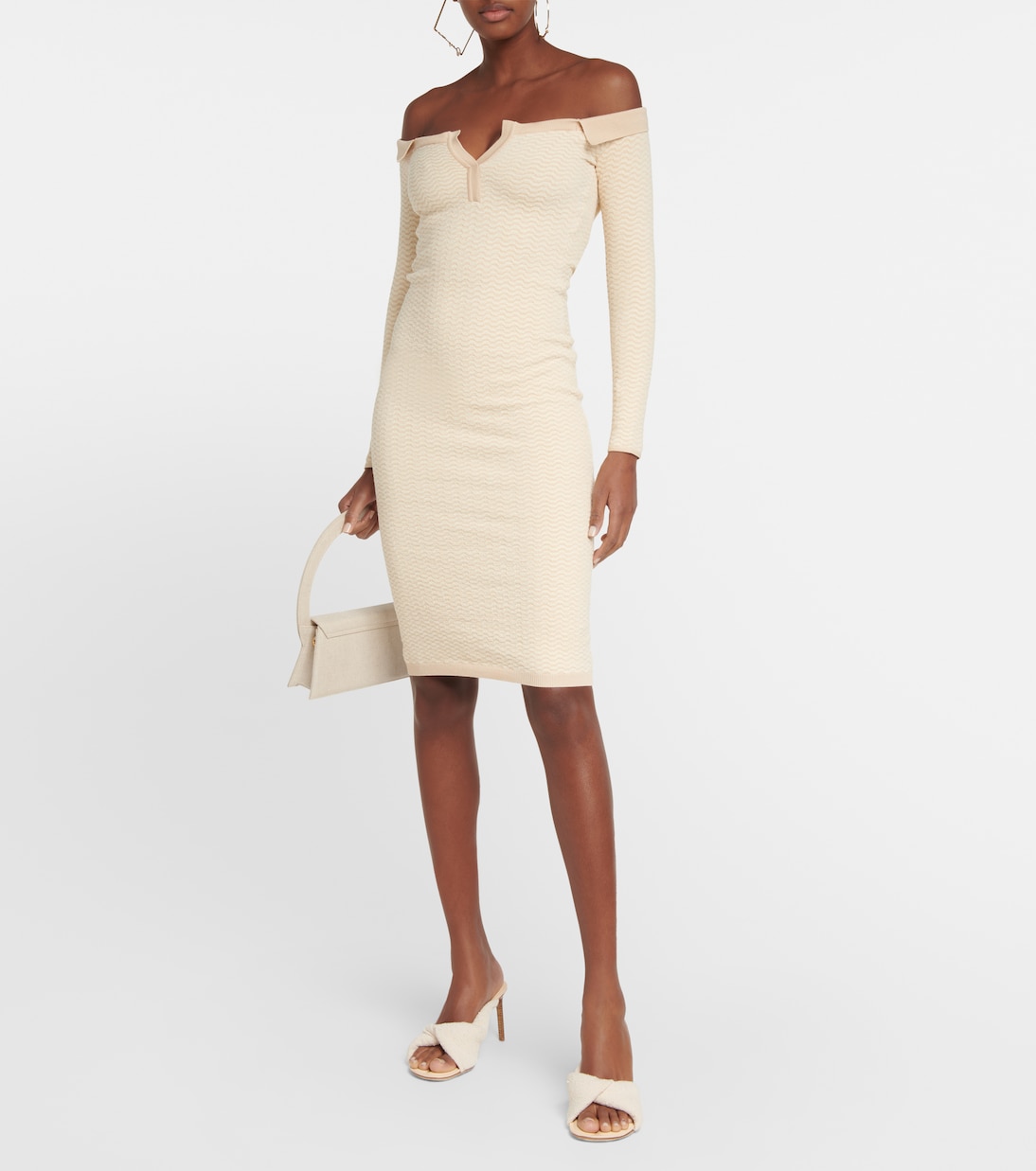 La Robe Pampero cotton-blend midi dress | Jacquemus