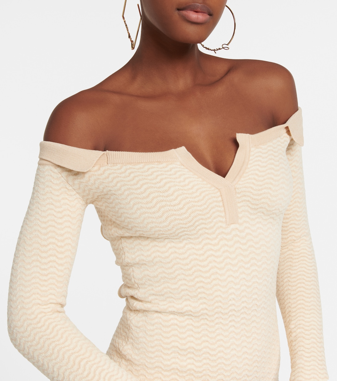 La Robe Pampero cotton-blend midi dress | Jacquemus