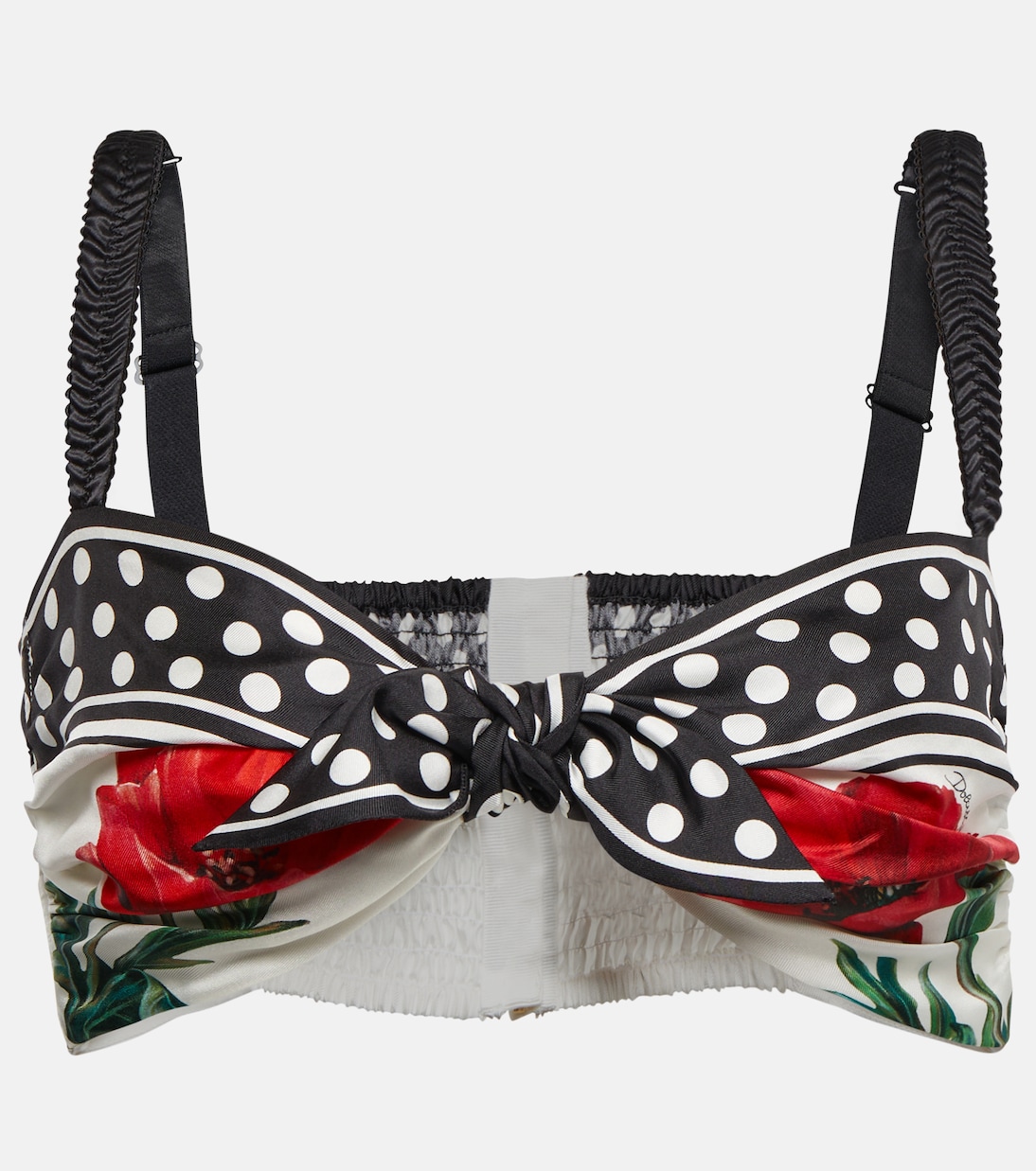 Bedrucktes Bralette aus Seide | Dolce&Gabbana