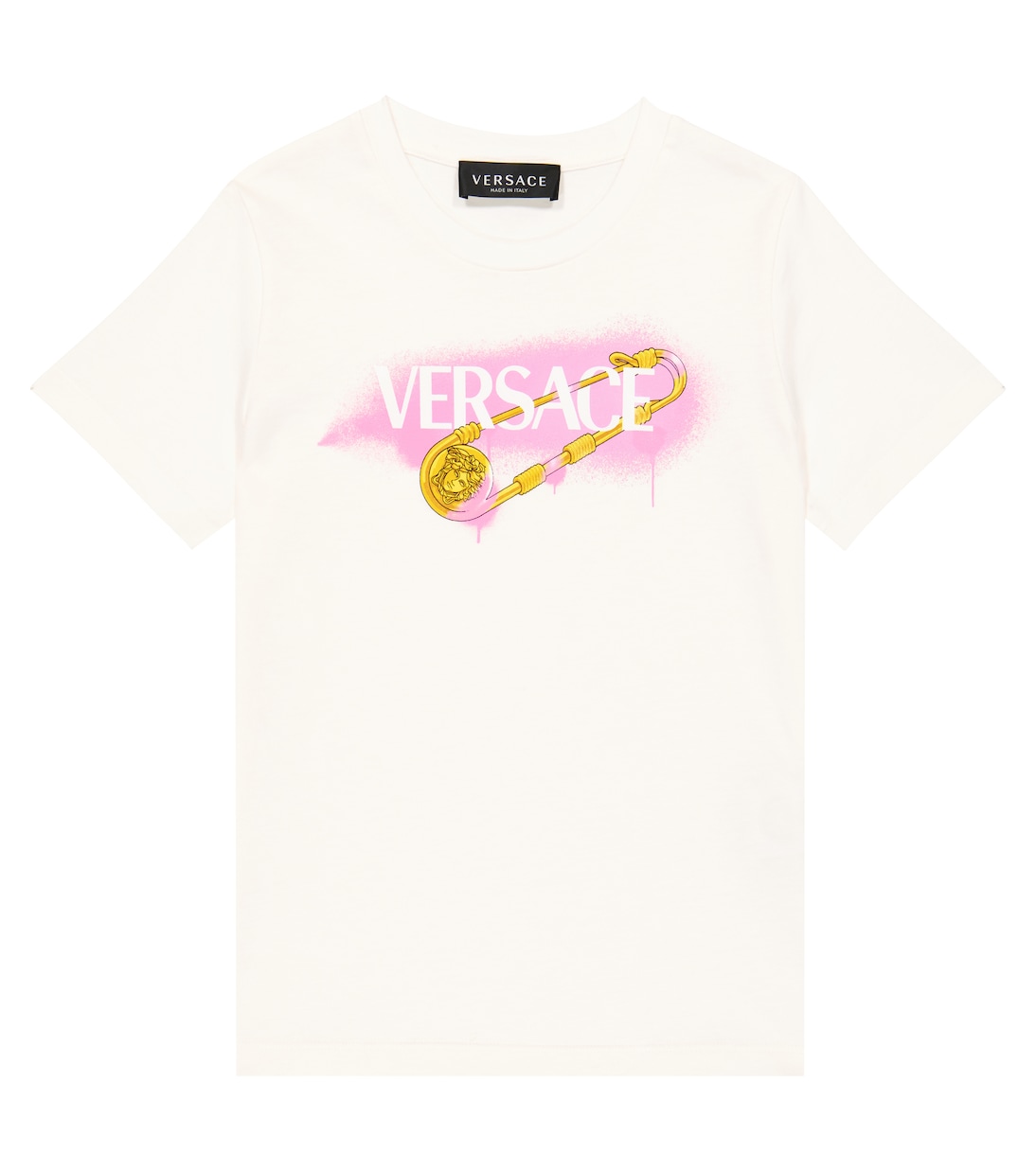 Safety Pin cotton jersey T-shirt | Versace Kids