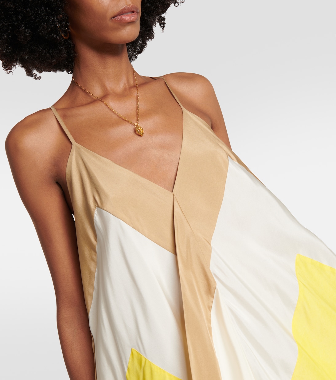Devonshire habotai silk maxi dress | Joseph