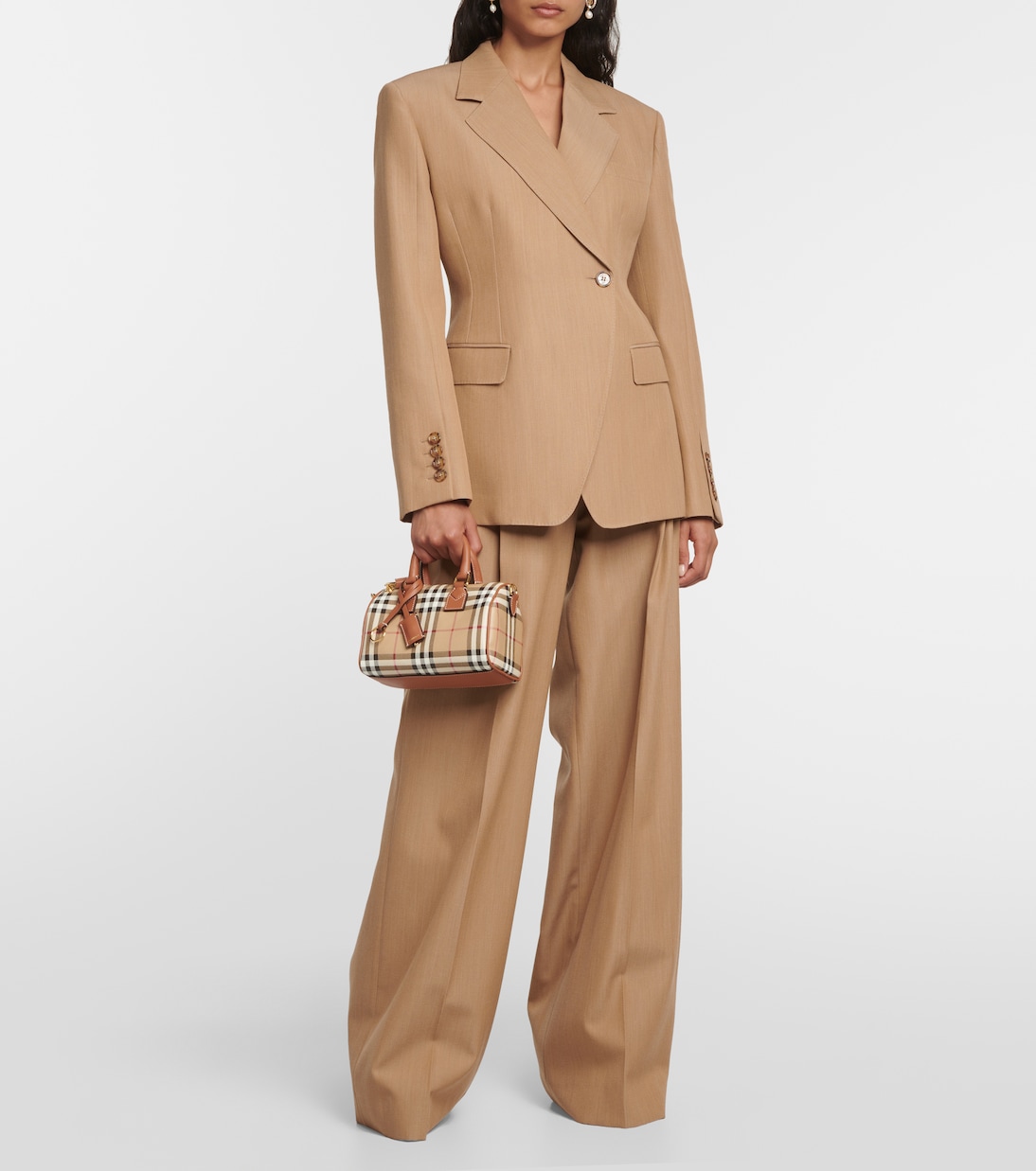 Borsa Burberry Check Mini in canvas | Burberry