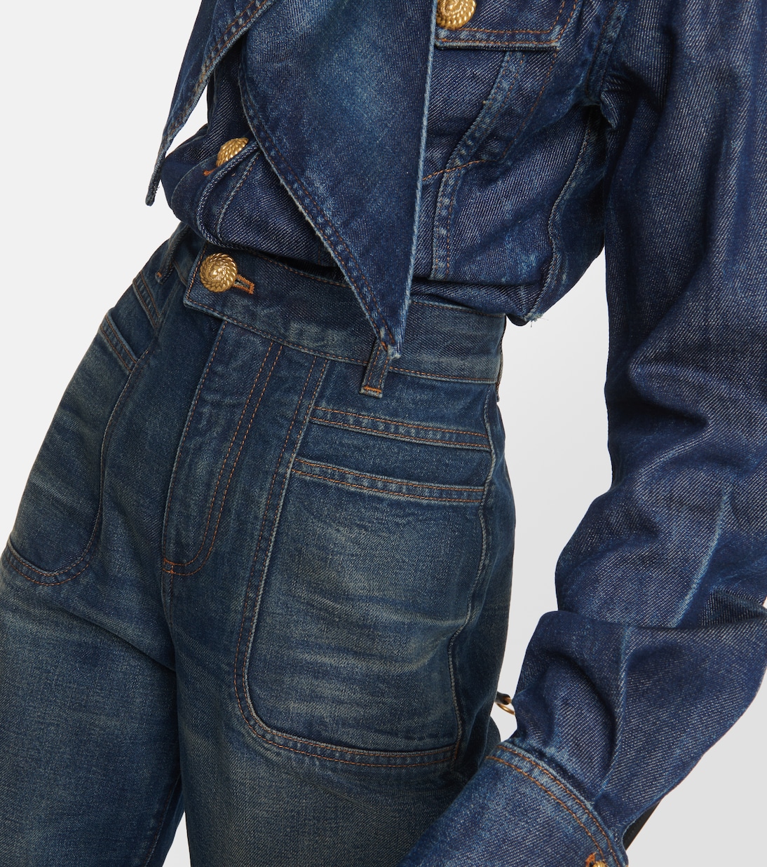 Jeans flared a vita alta | Balmain