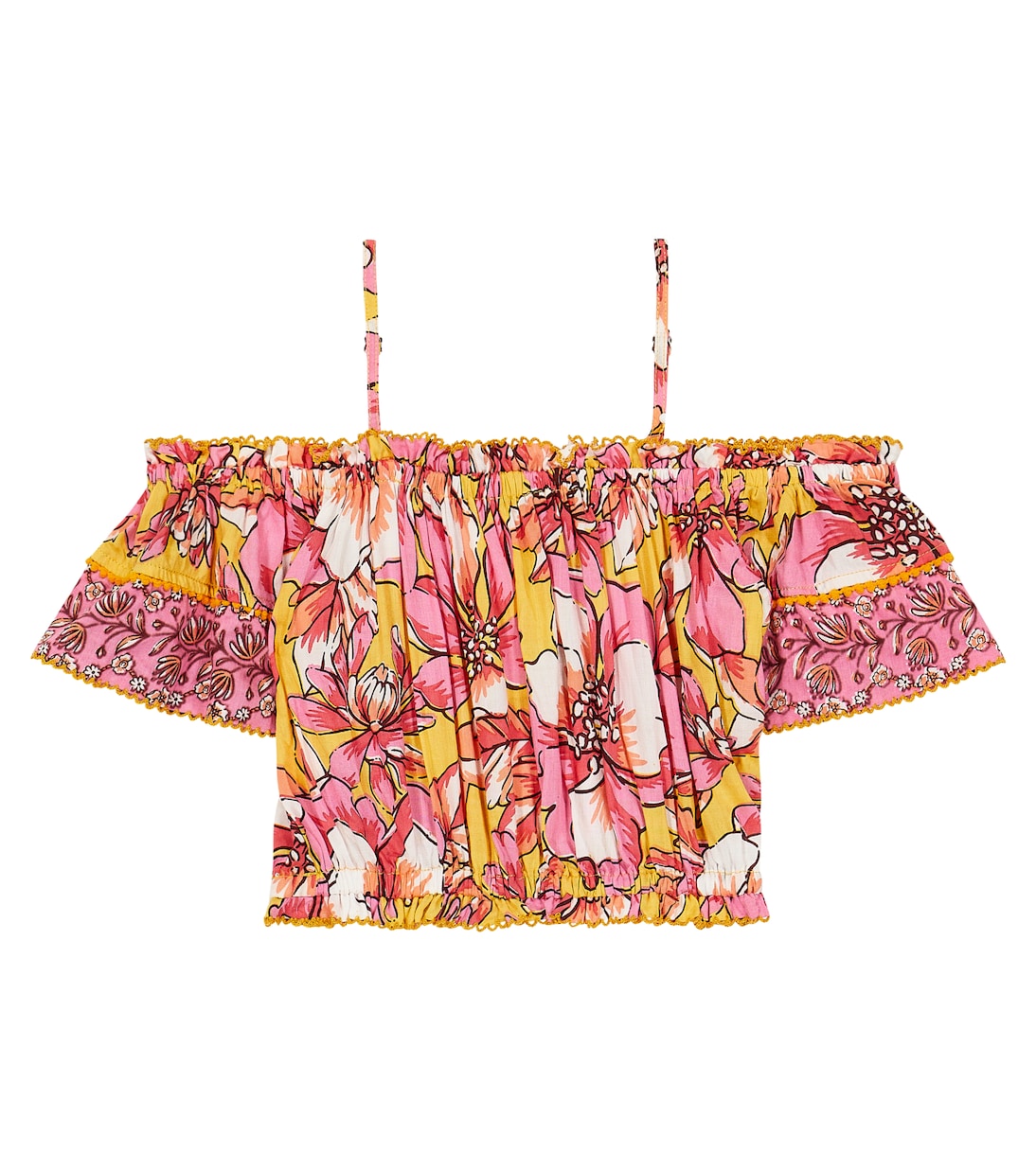 Top Donna con scollo bardot e stampa | Poupette St Barth Kids