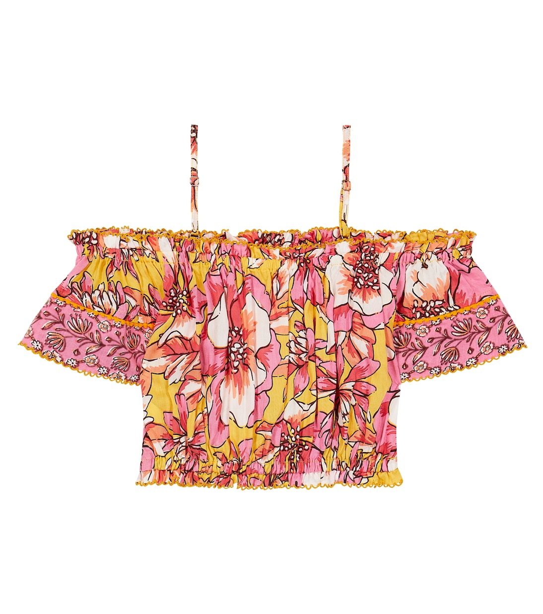Top Donna con scollo bardot e stampa | Poupette St Barth Kids
